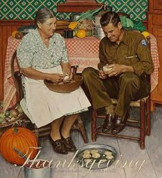 Norman Rockwell Thanksgiving, Americana Artwork, Norman Rockwell Christmas, Norman Rockwell Art, Rockwell Paintings, Norman Rockwell Paintings, Americana Art, Nostalgic Art, Norman Rockwell