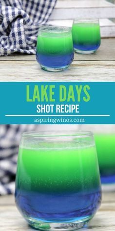 Lake Days Shot | Blue Curacao Shot Recipe | Midori Shot Recipe | Lake Days Shot Recipe | Shot Recipe | Summer Shot Ideas #SummerShotIdeas #LakeDaysShotRecipe #ShotRecipe #MidoriShotRecipe #BlueCuracaoShotRecipe #LakeDaysShot Boat Drinks, Summer Drinks Alcohol, Party Drinks Alcohol, Cocktail Shots, Lake Days