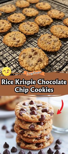 Chocolate Chip Cookies With Rice Krispie, Chocolate Chip Rice Crispy Cookies, Rice Krispie Choc Chip Cookies, Rice Krispie Chocolate Chip Cookies Recipes, Chocolate Chip Rice Crispie Cookies, Rice Crispies Chocolate Chip Cookies, Chocolate Chip Rice Krispie Cookies, Rice Crispy Chocolate Chip Cookies, Rice Krispie Chocolate Chip Cookies