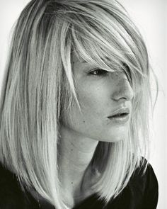 Mittellange Haare: Flexible Fransen Which Hairstyle Suits Me, Bob Bangs, Medium Long Hair, Hair Bob, Fringe Hairstyles, Long Blonde, Hair Quality, Long Blonde Hair, Hair Dos