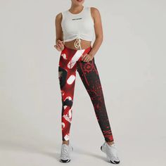 Battlefitgear Friday The 13th Jason Voorhees Leggings | Woman's Yoga Friday The 13th Jason, Gym Leggings Women, Womens Gym, Leggings Gym