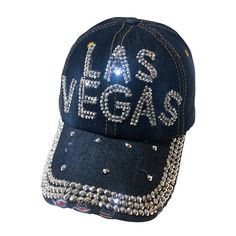 PRICES MAY VARY. Unique and stylish, the Popfizzy bling bling Las Vegas ball caps are the perfect addition to any woman’s wardrobe, offering an exciting blend of fashion and practicality. This bedazzled hat is a fun and fashionable way to show your love for Las Vegas, making it an ideal accessory for parties and other social events. With its striking design, this poker hat is a great choice for casino enthusiasts, offering a playful nod to your favorite vacation hot spot. As a versatile piece of Trendy Snapback Baseball Cap With Rhinestones, Trendy Rhinestone Snapback Baseball Cap, Rhinestone Baseball Cap One Size, Rhinestone Embellished One Size Baseball Cap, Adjustable Rhinestone Baseball Cap For Party, Bedazzled Hat, Vegas Aesthetic, Vegas Gifts, Vegas Fun