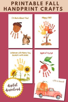 printable fall handprint crafts for kids