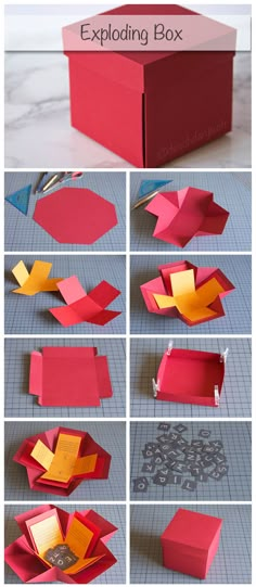 the steps to make an origami box