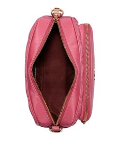 Nylon and refined pebble leatherInside multifunction pocketZip closure, fabric liningOutside zip pocketDetachable strap with 22 1/2" drop for shoulder or crossbody wear9" (L) x 6" (H) x 2 3/4" (W)Style No. C4095Color: Confetti Pink Affordable Pink Crossbody Chest Bag, Pink Crossbody Chest Bag, Confetti, Pink, Fabric