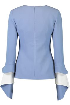 Safiyaa meili top in blue ash ivory. 92% Polyester, 8% Elastane Dry Clean Only Made in Turkey Stylish Blouses, Blue Ash, Beach Stores, Trendy Blouses, Fashionable Outfits, Blouse Outfit, Clothing Size Chart, Clothing Store, For Girls