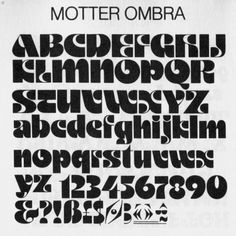 a black and white poster with the words mother ombra written in cursive type