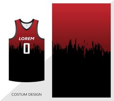 a basketball jersey with the number 0 on it and an image of a city skyline