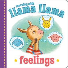 the cover of learning with llama llama feelings by julia m williams, illustrated by mary