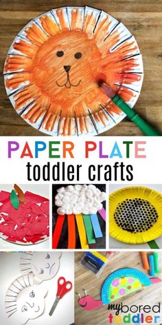 paper plate toddler crafts that are easy to make