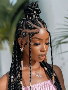 Discover 25 Stunning Cornrows Braids Hairstyles 2024 – Expert Tips and Ideas Fulani Braids Hairstyles, Hair Braid Designs, Unique Braids, Hairstyles Styles, Hairstyle Idea, Natural Hairstyle