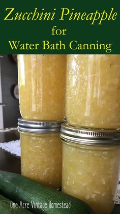 zucchini pineapple for water bath canning