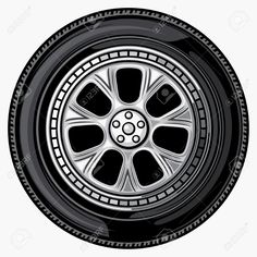 an image of a car tire with spokes on white background stock photo and royalty