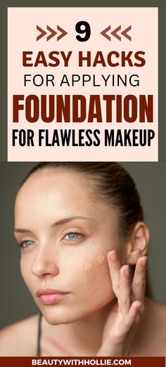 9 Easy Hacks For Applying Foundation For Flawless Makeup Applying Foundation, Foundation Tips, Real Skin, Easy Hacks, Flawless Foundation, How To Apply Foundation, Makeup Game, Flawless Makeup