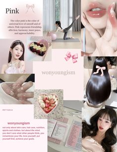 Wonyoungism Collage, Wonyoungism Aesthetic Pink, Vision Board Wonyoungism, Wonyoungism Mood Board, Wonyoungism Vision Board, Wonyoungism Aesthetic, Wonyoungism Wallpaper, Too Faced Highlighter, The Glow Up