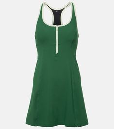 Racerback tennis dress in green - The Upside | Mytheresa Stretch Sleeveless Swim Dress For Workout, Sleeveless Stretch Swim Dress For Workout, Fitted Sleeveless Swim Dress For Sports, Stretch Nylon Sleeveless Dress, Sporty Fitted Tennis Dress For Gym, Sleeveless Stretch Nylon Dresses, Stretch Sleeveless Swim Dress For Sports, Sleeveless Stretch Swim Dress For Sports, Sporty Sleeveless Tennis Dress For Gym