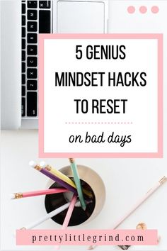 High anxiety and low productivity are symptoms of a rough mental health day. These 5 powerful mindset hacks will reset your day and get you on track for positivity and productivity! Heart Money, Mindset Reset, Success Mindset Quotes, Mindset Hacks, Powerful Mindset, Daily Positivity, Distress Tolerance, Mindset Inspiration