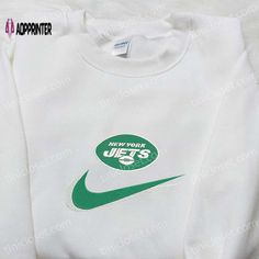 New York Jets x Nike Swoosh Embroidered Shirt:
Elevate your game day style with this exclusive collaboration between the New York Jets and Nike. Featuring a sleek design with the iconic Nike Swoosh embroidered on the chest, this shirt showcases your team pride in a sophisticated way. Made with high-quality materials, it offers comfort and durability, ensuring long-lasting wear. Perfect for both game days and casual outings, this shirt is a must-have for any die-hard Jets fan.
NFL Sports Embroidered Hoodie:
Stay warm and stylish during those chilly game days with this NFL Sports Embroidered Hoodie. Made from a soft and cozy fabric blend, this hoodie provides ultimate comfort while cheering on your favorite team. The intricate embroidery detailing showcases your team's logo in a bold and eye Dads Favorite, Take Responsibility, Embroidery Detailing, Cozy Fabric, Nfl Sports, Sports Hoodies, Shirt Embroidery, Intricate Embroidery, Adulting Shirts