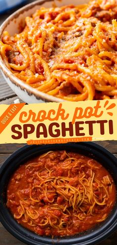 CROCK POT SPAGHETTI Creamy Spaghetti Sauce, Crock Pot Spaghetti, Crockpot Spaghetti Sauce, Noodles Spicy, Slow Cooker Pasta Recipes, Crockpot Spaghetti, Spicy Italian Sausage, Crockpot Pasta Recipes, Creamy Spaghetti