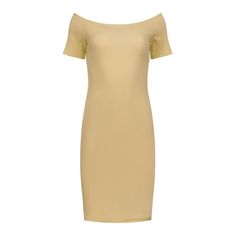 Add a touch of elegance to your wardrobe with this off-shoulder dress, crafted from a ribbed cotton-elastane blend for a comfortable and flexible fit. Designed as a one-size piece, it easily adapts to different body shapes while providing a flattering silhouette. The dress measures 98 cm in length and comes in a sophisticated beige hue, perfect for versatile styling and any occasion. This neutral-toned piece is both stylish and easy to wear, making it a timeless addition to your collection. 95% Spring Off-shoulder Elastane Bodycon Dress, Off-shoulder Elastane Bodycon Dress For Spring, Stretch Off Shoulder Dress With Straight Neckline, Summer Bodycon Off-shoulder Dress With Straight Neckline, Summer Ribbed Elastane Dress, Spring Bodycon Off-shoulder Dress With Straight Neckline, Off-shoulder Ribbed Bodycon Dress, Dress Beige, Ribbed Dress