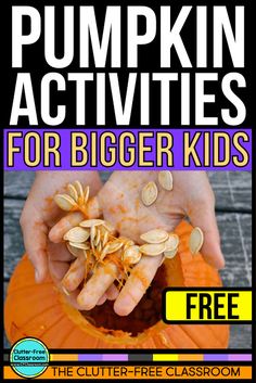 pumpkin activities for bigger kids with free printables