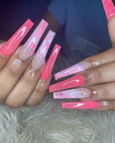 Long Acrylic Nail Designs, Background Transparent, Exotic Nails