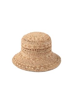 The classic Inca Bucket receives a stylish update with its contrast woven straw and intricate hand-woven design. A special piece worthy of special moments come day or night. Natural contrast woven 100% raffia straw bucket hat. Brim measures approx. 7 cm / 2.75". Please note, color of straw may vary from piece to piece due to the organic nature of the straw. Straw Bucket Hat, Lack Of Color, Hat Boxes, Cold Nights, Woven Raffia, Crown Design, Solid & Striped, Season Colors, Special Moments