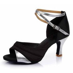 Shoes For Women Black, Red Satin Heels, Ballroom Tango, Salsa Dance Shoes, Brown Sandals Heels, Salsa Shoes, Ballroom Shoes, Latin Shoes, Tango Shoes