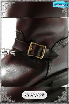 Men's Genuine Leather Engineer Boots Engineer Boots, Cow Leather, Genuine Leather, Engineering, Boots, Best Deals, Leather