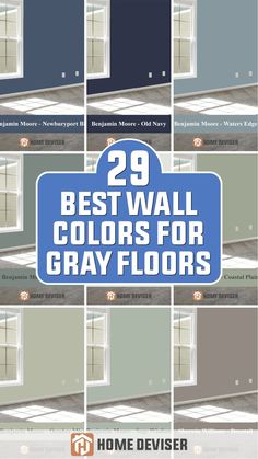 29 Best Wall Colors for Gray Floors