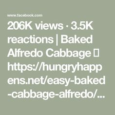 the text reads 200k views, 3 5k reactions baked alfredo cablage