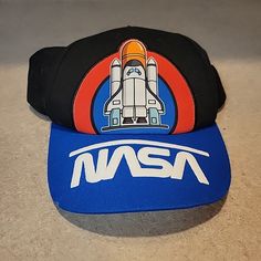 Brand New. Adjustable. Rocket Launch, Astronaut Space, Kids Accessories, Rocket, Nasa, Black Blue, Blue Black, Accessories Hats, Kids Shop