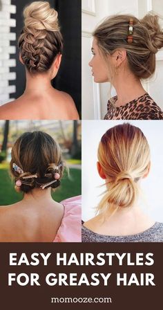 33+ Super Easy Hairstyles For Greasy Hair For Your Bad Hair Day No Wash Hair Day Hairstyles, Unwashed Hairstyles, Should I Wash My Hair, Hairstyles For Unwashed Hair, Trendy Curls, Event Hairstyles, Hairstyles Simple, Super Easy Hairstyles, Black Hair Balayage