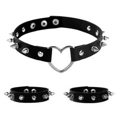 PRICES MAY VARY. Premium Material--Made with PU faux leather fabric,good texture,soft,long-lasting,breathable and comfortable. Adjustable Size---Choker:Total Length:15.5" Width:0.7".adjustable Neck Line(13"~14.5“);Bracelet:Total Length:8.5" Width:0.7".Adjustable Cuff Line(7"-8“) Witch Element--Gothic girl makeup jewelry set ghost retro vampire witch medieval costume accessories, it's perfect for her if she's a fan of role-playing. Hollow Heart Design--This heart charms is a romantic shape,a repr Trendy Black Jewelry For Cosplay, Gothic Adjustable Leather Bracelet For Concerts, Gothic Leather Bracelet For Concerts, Adjustable Gothic Leather Bracelet For Concerts, Edgy Black Leather Bracelet For Halloween, Gothic Leather Bracelet As Gift, Gothic Leather Bracelet Gift, Adjustable Gothic Leather Bracelet, Gothic Leather Bracelet For Festivals