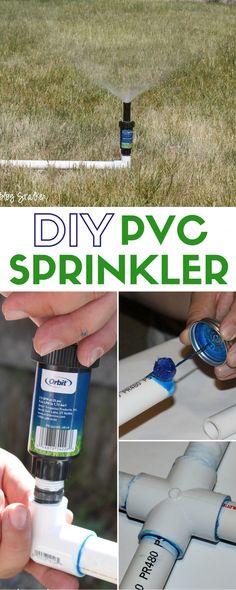 the diy sprinkler is an easy way to clean your yard and lawn