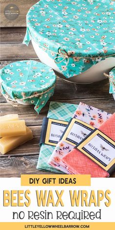 bees wax wraps are the perfect way to wrap gifts