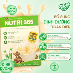 an advertisement for nutri365, which is being used to promote its products