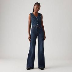 Ribcage Bell Women's Jeans - Dark Wash | Levi's® US Levi Ribcage Jeans, Ribcage Jeans, Bell Jeans, Levis Ribcage, Japanese Denim, Relaxed Jeans, Fashion 2020, Denim Outfit, Rib Cage