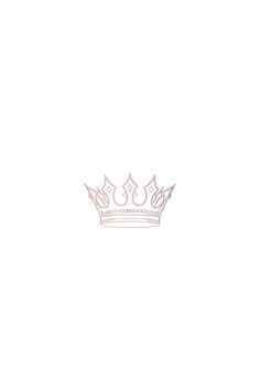 a drawing of a crown on a white background