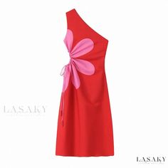 Lasaky - Floral-themed Dress with a Defined Silhouette Long Beach Skirt, Strapless Evening Gowns, Princess Sleeves, Beach Skirt, Lantern Sleeves, Types Of Skirts, Polo Collar, Dance Dresses, Olivia Mark