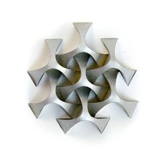 an abstract metal object on a white background