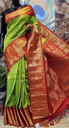 Handloom Gadwal pure silk sarees with beautiful contrast kanchivaram borders, rich pallu and contrast blouse. Silk mark certified products Blouse Silk, Contrast Blouse, Pure Silk Sarees, Pure Silk, Silk Sarees, Borders, Art Collection, Bathing Beauties, Saree