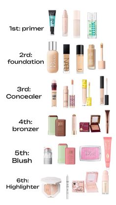 Perfect Makeup Products, Basic Make Up Product, Cheap Good Quality Makeup, Best Makeup Products For Sensitive Skin, Clean Base Makeup, Water Based Makeup Routine, Best Makeup Products Sephora, Best Natural Makeup Products, Makeup Basics Products