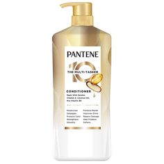 Pamper your hair with Pantene Multi-Tasker 10 Conditioner! This 38.2oz bottle of wonder will give your locks a luxurious experience, with 10 amazing benefits - like moisturizing, detangling, protecting color, strengthening, smoothing, protecting bonds, and more! So don't just condition your hair - multi-task it! Mint Candy, Cat Pet Supplies, Canned Food, Hair Conditioner, Keratin, Shampoo And Conditioner, Body Wash, Vitamin E, Deodorant