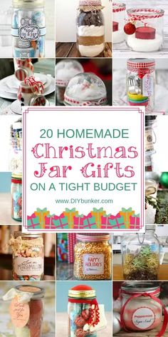 homemade christmas jar gifts on a tight budget