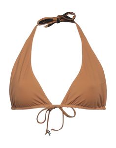 synthetic jersey, no appliqués, solid color, fully lined, self-tie closure, stretch, double face, halterneck , Color: Khaki , Size: XL Nylon Halter Neck Top For Poolside, Nylon Halter Top For Poolside, Solid Triangle Halter Top For Pool, Nylon Halter Neck Top For Pool, Solid Color Triangle Halter Top With Tie Back, Brown Halter Neck Top For Beach Season, Nylon Halter Neck Swimwear With Tie Back, Solid Halter Neck Top For Swimming, Halter Top With Tie Back For Swimming