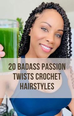 Winter Crochet Hairstyles, Passion Twist Crotchet Hairstyles, Passion Twists Hairstyle Short Crochet, Passion Crochet Twists, Feed In Passion Twist, Crochet Passion Twists Short, Short Passion Twists Hairstyle Crochet, Short Crochet Twist Hairstyles, Medium Length Passion Twists Hairstyle