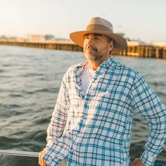 The Florence Straw Hat is a top seller as it features the classic Panama hat aesthetic with lightweight construction, ventilation, and maximum comfortability. The 3 ½” brim, 4” crown, patterned leather hatband, and optional chin strap make it the perfect protective accessory for an outdoor adventure, day on the golf course, or evening spent lounging in a hammock watching the sunset. Wear it, love it, and know you’ll never leave it. #hats #strawhats #sunhats #ahm #americanhatmakers Panama Hat Style, Australian Hat, American Hat Makers, American Hat, Hat Aesthetic, Straw Fedora Hat, Mens Hat, Mens Sun Hats, Straw Sun Hat