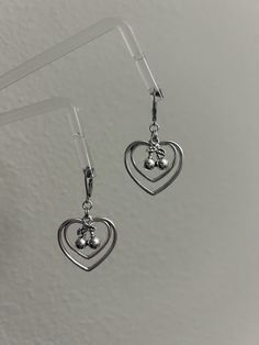 All hardware is stainless steel, lightweight beads and charms make these easy to wear everyday  Handmade in Indiana, USA. Casual Silver Heart-shaped Jewelry, Casual Everyday Jewelry With Heart Charm, Casual Silver Jewelry For Valentine's Day, Dangle Jewelry With Heart Beads For Everyday, Everyday Dangle Jewelry With Heart Beads, Everyday Heart Beads Dangle Jewelry, Casual Silver Jewelry With Heart Charm, Casual Everyday Jewelry With Heart Beads, Casual Silver Jewelry With Heart Beads