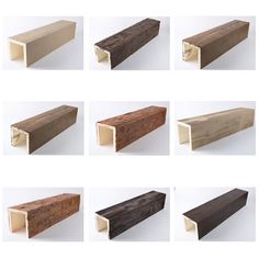 several different types of wood planks are shown